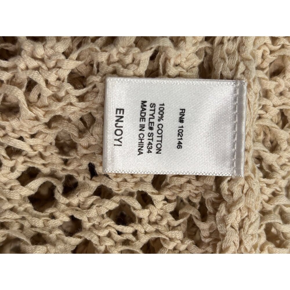 Urban Outfitters Crochet Knit Tank Boho Festival Beach Cover Up Top L - Picture 8 of 8